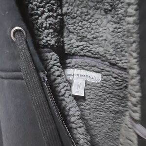 Amazon Essentials Charcoal Sherpa Hoodie